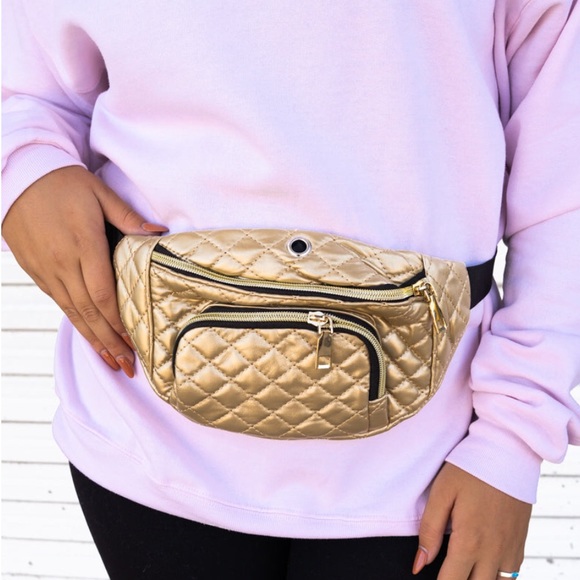 Handbags - 💕Traded💕Gold Fanny Pack